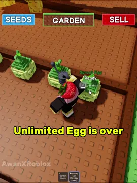 Unilimited Egg is over #roblox #growagarden 
