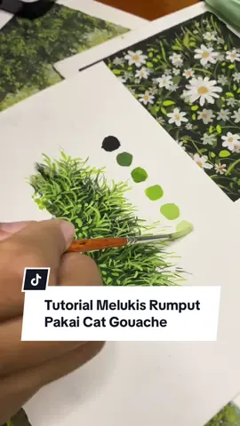 Tutorial apa lagi nih? #tutorial #gouachetutorials #fyp #gouachepainting #SerunyaBelajar 
