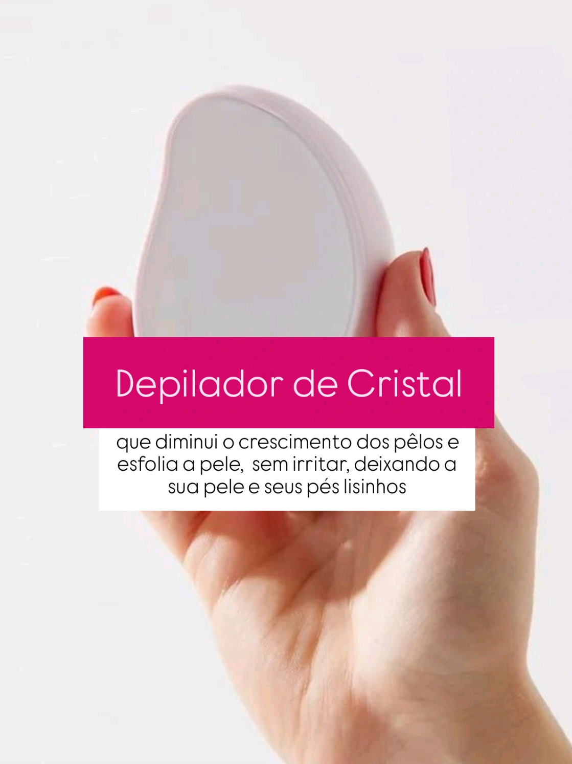 Comenta 'CRISTAL' que te envio o link ❤️  Divas, esse depilador de cristal reutilizável parece mágica, uso ele pra tudo!  Além de depilar, ele reduz o crescimento dos pêlos e remove as células mortas da pele, deixando a minha pele e os meus pés lisinhos 🫶 Eu não vivo mais sem ele ✨ #depilacao #pele #achadinhos #shopee 