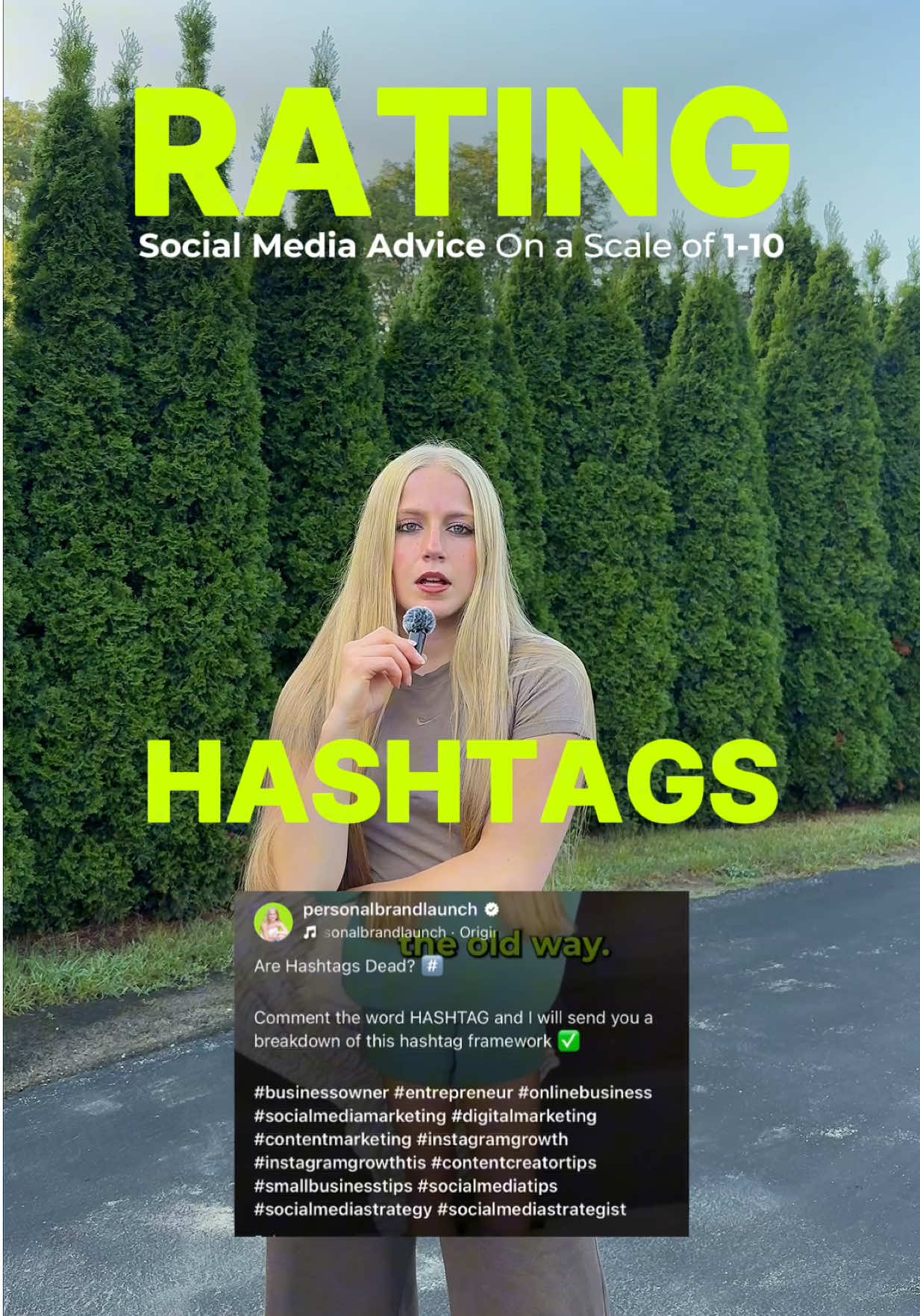 Rating Social Media Advice On a Scale of 1-10 🗣️ Follow me if you don’t hate growing on social as a business owner 😉