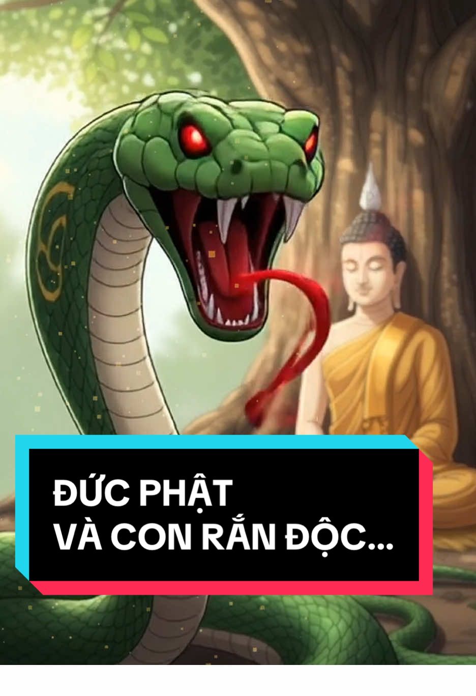 Đức Phật và con rắn độc.  Từ bi nhưng phải có trí tuệ… Nam Mô A Di Đà Phật 🙏🙏🙏 #phatphap #hocphat #chuyenphatgiao #phatgiao 