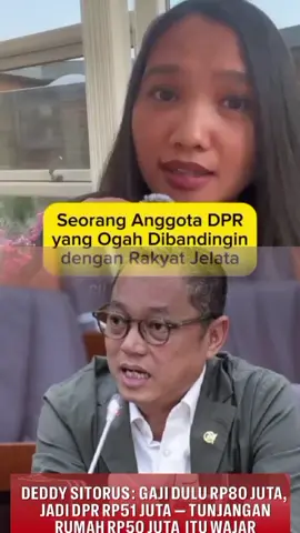 seorang anggota DPR yg ogah dibandingin dengan rakyat jelata #salsaerwina #salsaer #dpr #dedisitorus 