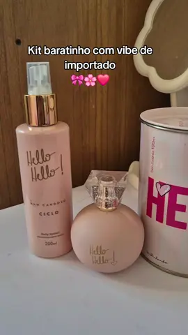 Kit baratinho com vibe de importado. #tiktokshop #creatorsearchinsight #perfumehellohello #perfume #hellohello 
