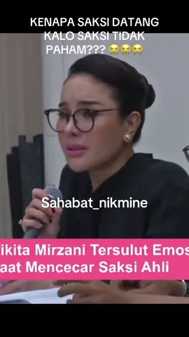 Miris sekali hukum di indonesia ini,bagaimna bs saksi ahli tdk bs menjawab sdgkan keterangannya ada dlm BAP.sampai kapan pemerintah diam ?@gerindra @DPD Gerindra Riau buka mata kalian klo ksus NM d kondisikan oleh mafia skincare d indonesia,nikita d kriminalisasi? Ingat nikita prnh berjuang buat prabowo dia rela d bvlly demi menyuarakan 02,skrg ini blsannya? Berikan empaty dan perhtianmu atas kasus ini  #fyp #sidangnikitamirzani #nikitamirzani 