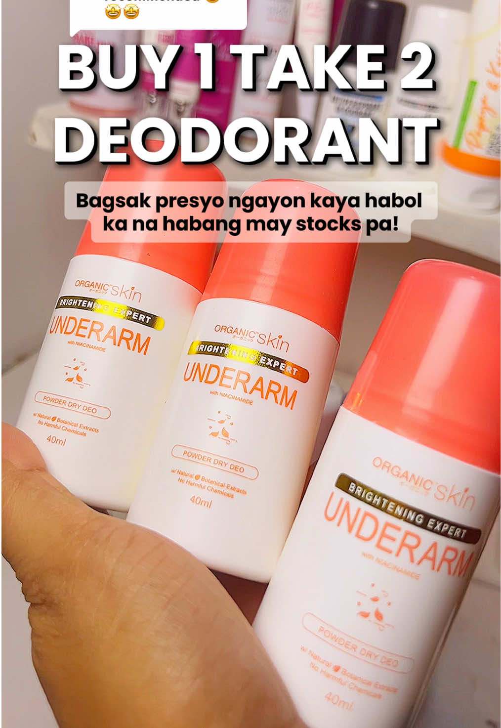 Replying to @Joan Deocareza highly recommended talaga bagsak presyo ngayon‼️😱 Maloloka ka sa price 🫢 organic skin ‎organic skin deodorant ‎whitening deodorant ‎deodorant ‎brightening deodorant ‎organic deodorant #organicskin #organicskindeodorant #deodorant #deodorantviral 