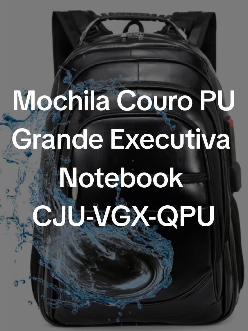 Dê uma olhada em Mochila Couro PU Grande Executiva Para Notebook Trabalho Faculdade Reforçada Cabo De Aço USB por R$50,00 - R$56,90. Compre na Shopee agora! https://s.shopee.com.br/9pUU0jdss3 #mochila  #Couro  # notebook  CJU-VGX-QPU