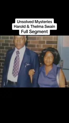 Unsolved Mysteries Harold & Thelma Swain Full Segment  #unsolvedmysteries #robertstack #georgia #ga #black