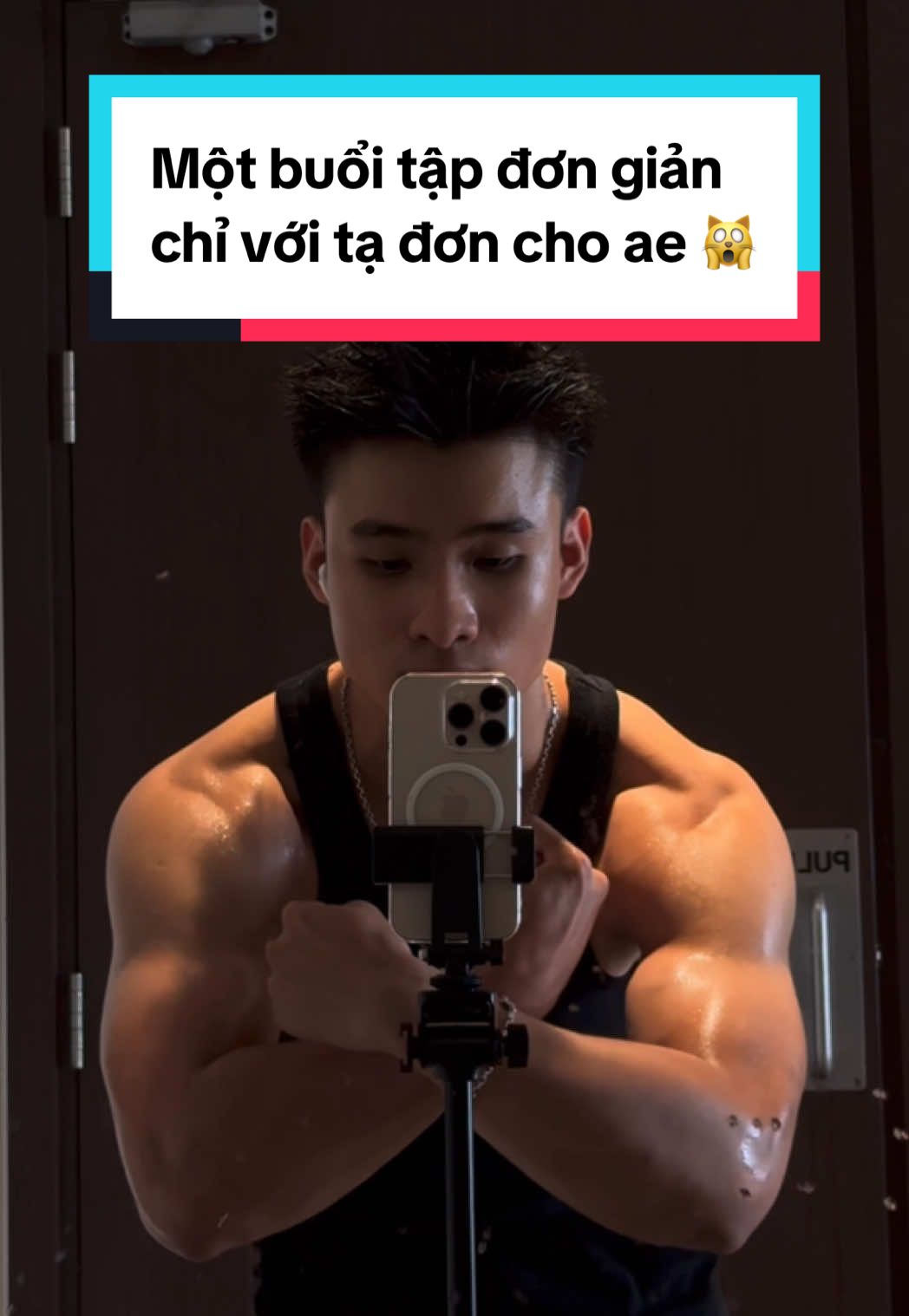 Một buổi tập vai đơn giản chỉ với tạ đơn, anh em nào có bộ tạ đơn thì triển luôn nhá 🙀 #chrisphamm #shoulderworkout #fyp #GymTok #viral 