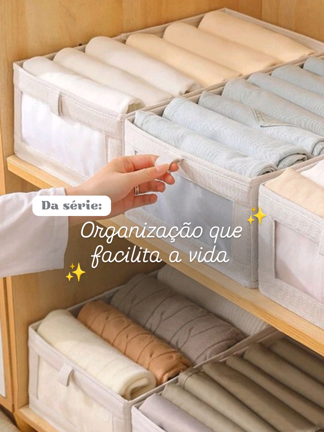 Organizador de guarda-roupas dobrável  🔗Link direto na sua DM ou Acesse o link na bio #organizadores #organizadordeguardaroupas #caixaorganizadora #shopeefinds #amazonfinds 