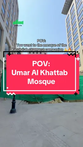 This mosque is named after Umar bin Al-Khattab. According to historical sources, it was built after 850 Hijri. It is also reported that the mosque was built on the site where the Rasulullah (ﷺ) performed the Eid prayer. During his caliphate, Umar bin Al-Khattab also prayed there, which is why the mosque carries his name 💪🔥 Follow and let’s explore Madinah together 🗺️ #bisalam #umrahyourway #islam #pov #povbisalam #madinah #madinahalmunawaroh #umarbinkhattab #mosque 