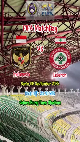 Jadwal Indonesia vs Lebanon #timnasday #timnasindonesia #indonesiavslebanon #jadwaltimnas #masukberanda 