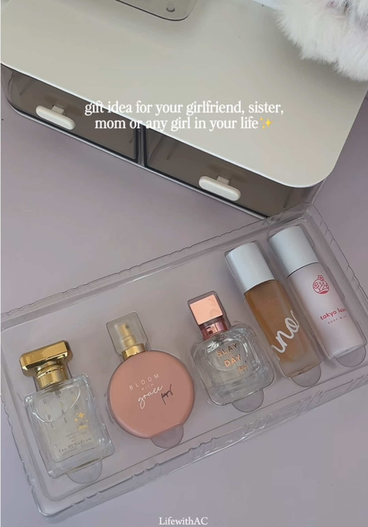 perfect gift for the girls in your life — ang bango lahat! #perfume #miniperfume #perfumecollection #ryxskinperfume #perfumegiftidea 