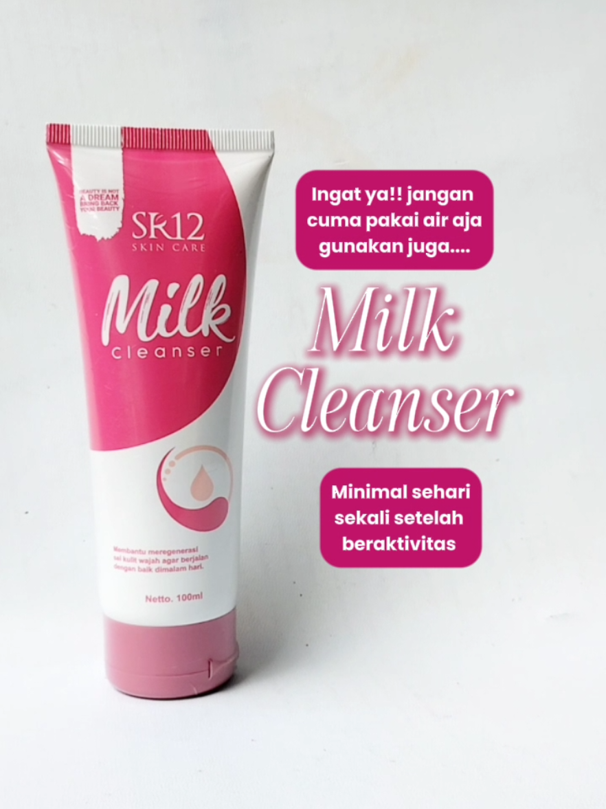 Air aja ngak bisa membersihkan kulitmu dari kotoran loh!! #kulitbersih #cleanser #milkcleanser #pembersihwajah 