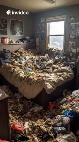 Omg Trash on the floor, stinky rooms, chaos everywhere… and some people just live like this?! 😳 #America #MessyHomes #FilthyLiving #HouseChaos #Unbelievable #HomeDisaster #ClutterLife #realitycheck 
