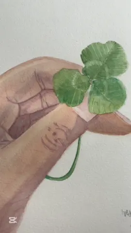 The final touch –  signature ✍️🎨 #watercolor #artistsoftiktok #artreveal #signaturemoment