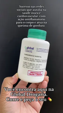 5 magnesios e Inositol 💊 Você encontra aqui na Global Drogaria.  Perdi tempo não, faça seu pedido conosco #magnesios #queimadegordura #ossos #desinflama #saude 