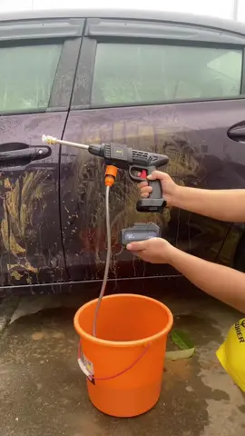 Lava Jato Portátil Recarregável Com 2 Baterias + Maleta #lavajato #carro #moto #limpieza #foryoupage 