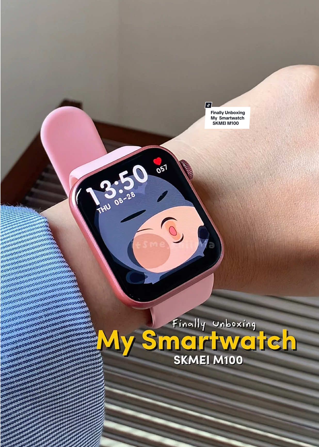 Pinky Smartwatch🎀 suka bgtt Watch faces nya bisa gerak2🥹😍😍 emg ada aja nih gebrakannya @SKMEI Smart.ID  #smartwatch #skmei #skmeim100 #smartwatchskmei #rekomendasismartwatch #smartwatchaesthetic 