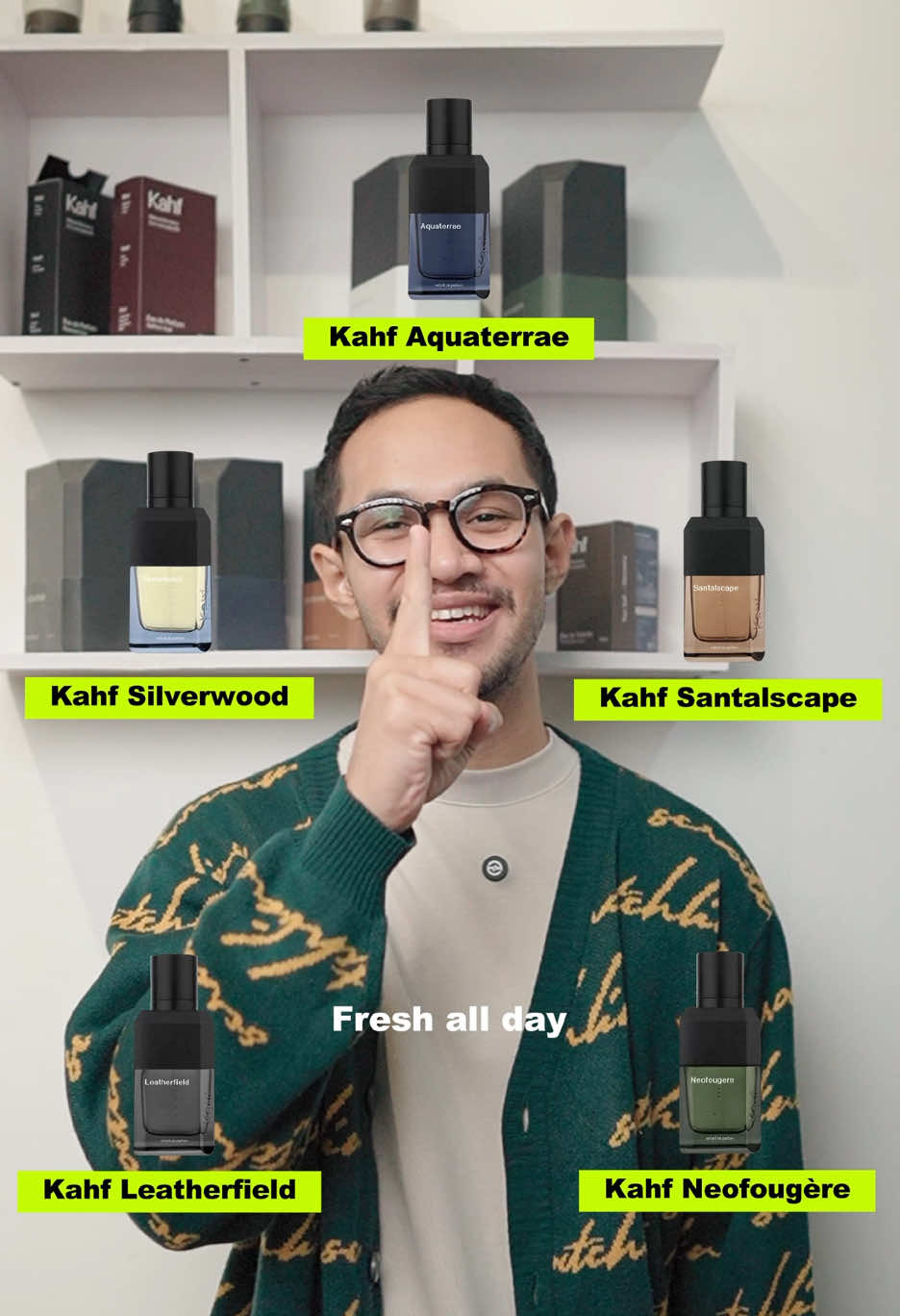Dari fresh sampai bold, tinggal pilih extrait yang paling cocok sama vibe lo #kahf #kahfextrait #parfum #parfumviral #xdp1  
