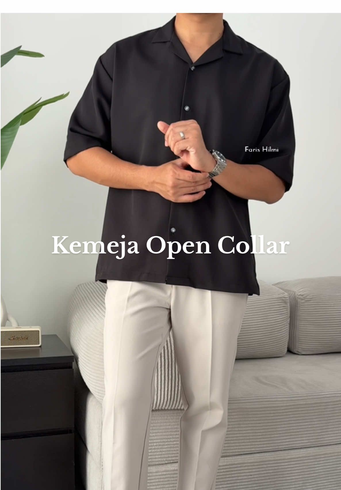Smart casual outfit idea  #opencollarshirt #smartcasual #kemejalelaki #kemejacasual  #kemejaopencollar