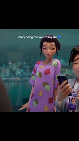 Zoey being the love of my life 💙 this is a Zoey appreciation post! What’s your favorite Zoey scene?? #kpopdemonhunters #zoey #kpdh #taylorswift #huntrix 