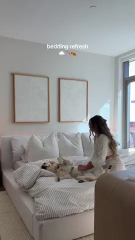 #ad new season, new bedding!! @Brooklinen is running their labor day sale (25% off sitewide AND up to 50% off bundles!!) so now’s the time to refresh your bedding ☁️ #bestsheets 