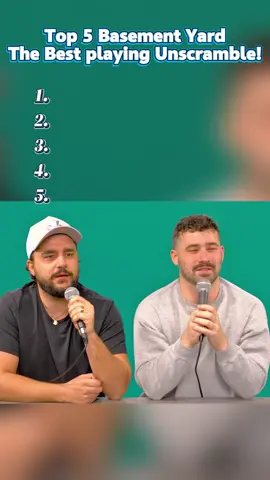 Top 5 the best playing unscramble. #top5 #basementyard #ranking #thebasementyard #viral 