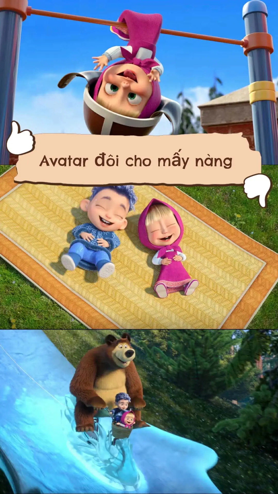 Avatar đôi otp cho mấy nàng cần nè 🫶🏻🎀#xuhướng #xuhuongtiktok #fpy #january #masha #mashaandthebear #mashavacaubetuyet❄️ #mashavachugauxiec #january x marsha 
