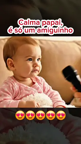Calma papai, ele é só um amiguinho especial 🤣🤣😍😍😍😍 #humortiktok #criança #bebe #bebestiktoks #bebestiktoks 