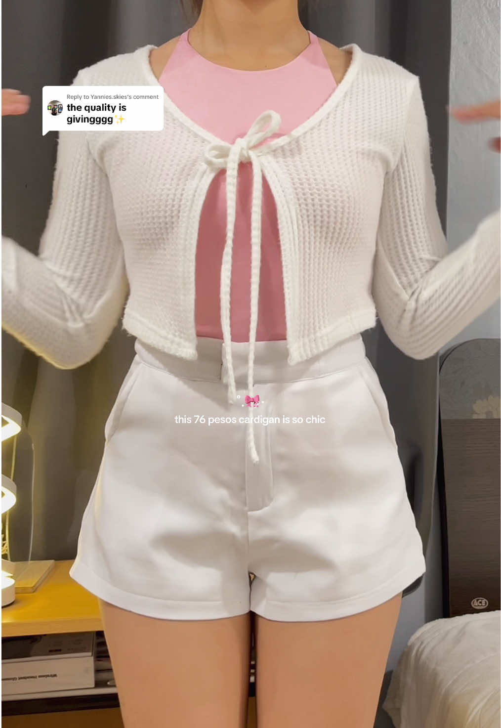 Replying to @Yannies.skies school friendly cardigan ˚.🎀༘⋆