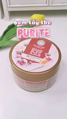 Kem tẩy tbc siu thơm, hạt scrub mịn dùng siu thích luôn í 😘 #kemtaydabody #taytebaochet #purite #huongnuochoacaocap