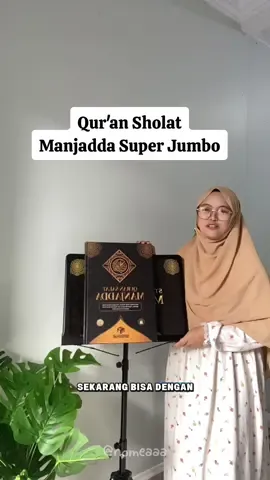 Qur'an Sholat Manjadda Bisa membantu kamu khatam Qur'an sambil sholat sunnah 😍 Cocok juga buat imam mesjid yang baca surat nya itu-itu aja 😁 Gratis Ongkir ke seluruh Indonesia 🇮🇩 #quransholat #quranjumbo #quranmanjadda #bacaquran #tahsin 