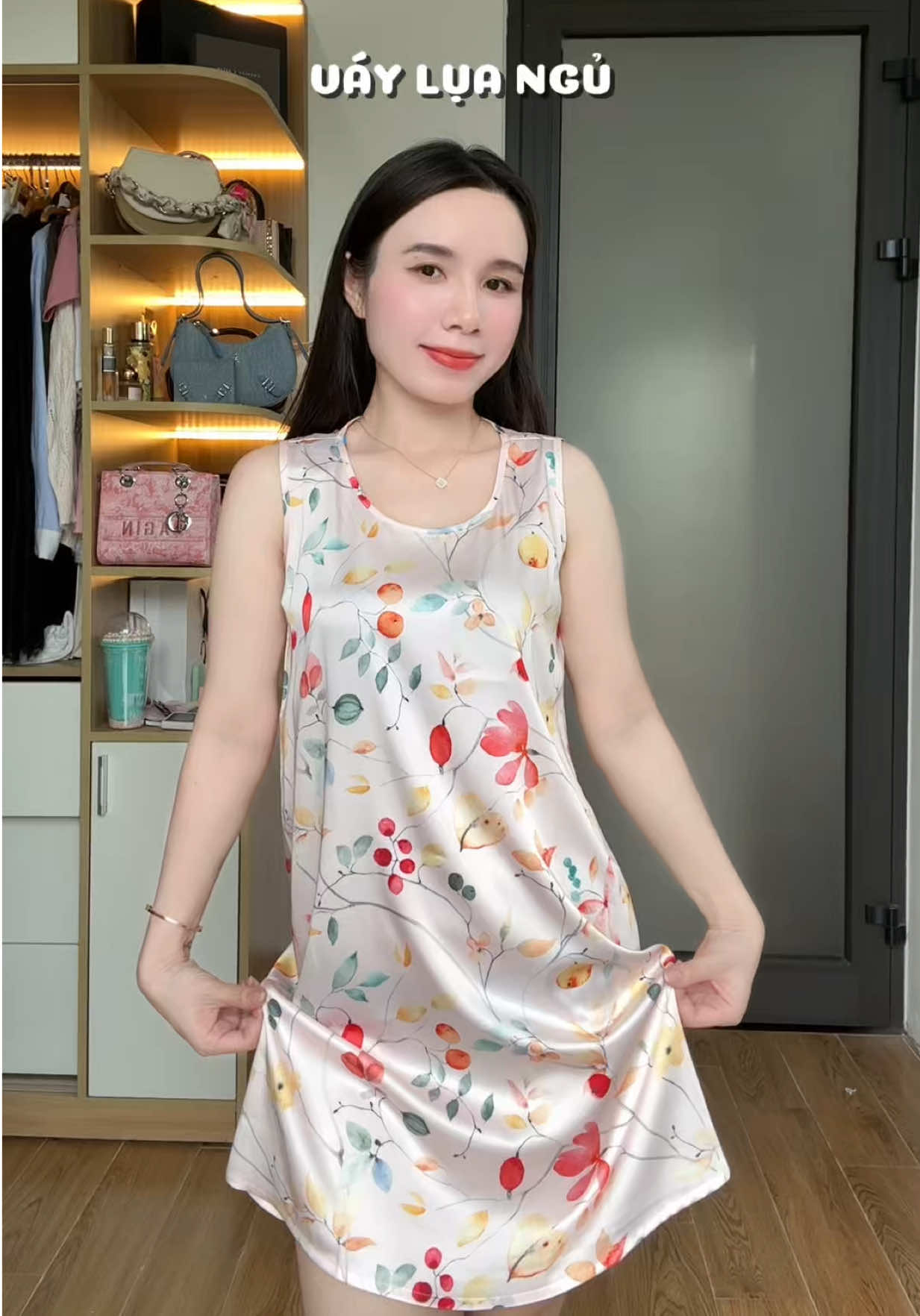Váy lụa xinh & dễ mặc #lụa #váylua #vaymacnha 