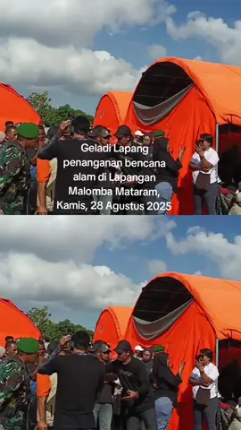 Bencana alam bisa terjadi kapan sajam Kesiapsiagaan itu penting bagi masyarakat dan pemerintah. Geladi lapang yang digelar BNPB dan BPBD Provinsi NTB di Lapangan Malomba Mataram, Kamis 28 Agustus 2025 salah satu meminimalisir dampak bencana. #fyppppppppppppppppppppppp #gempa #tsunami #megathrust #bnpb @Pemprov Ntb @BMKG ZAM LOMBOK @bnpb_indonesia 