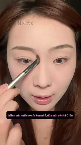 vẽ khối mũi nò 😻#mekene #makeup #makeuptutorial #nose #xuhuong 
