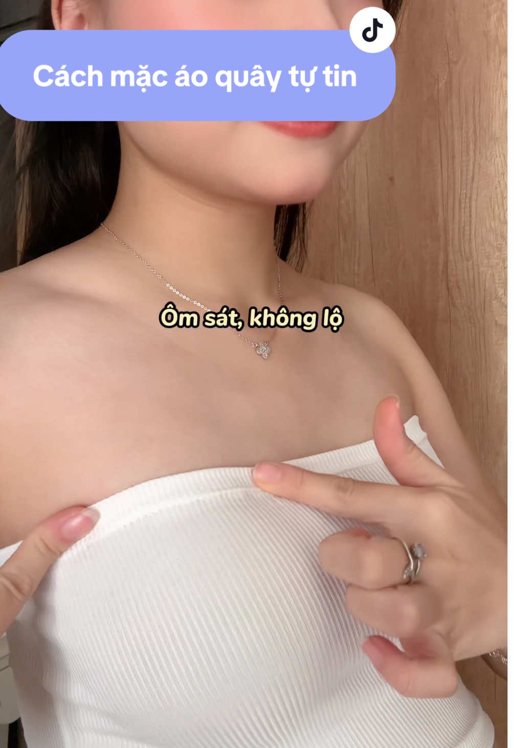 Trả lời @𝗛𝗮𝗻𝗮𝗿𝗶𝘃𝗶𝘂 ≽^• ˕ • ྀི≼ cách mặc áo quây tự tin chống tụt #quynhdiriviu #bebechic #miengdancodinhquanao @BEBE CHIC 