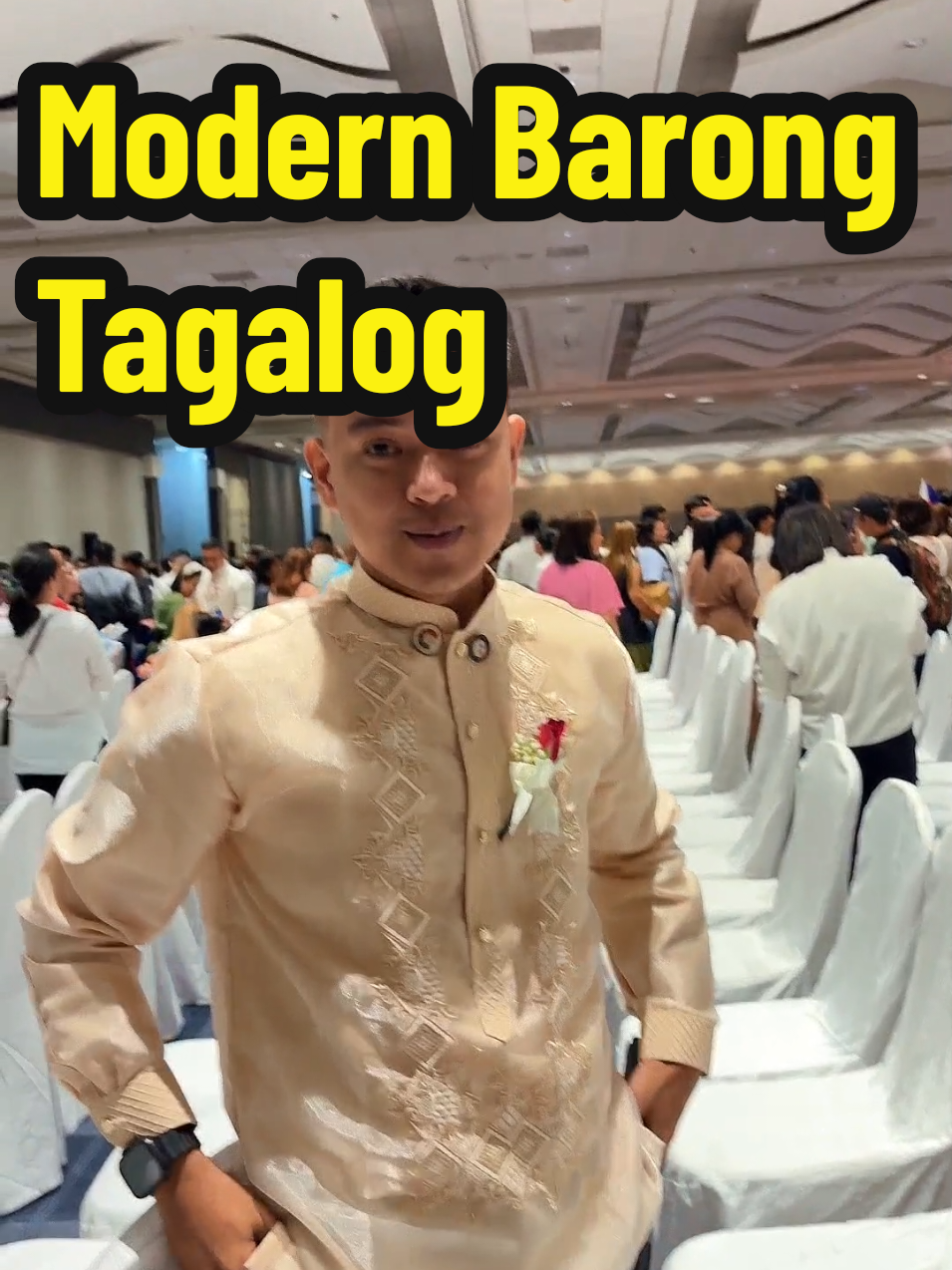 ModernBarongTagalog ChineseCollar #modernbarongtagalog #barongforoathtaking #criminologist #barongtagalog 