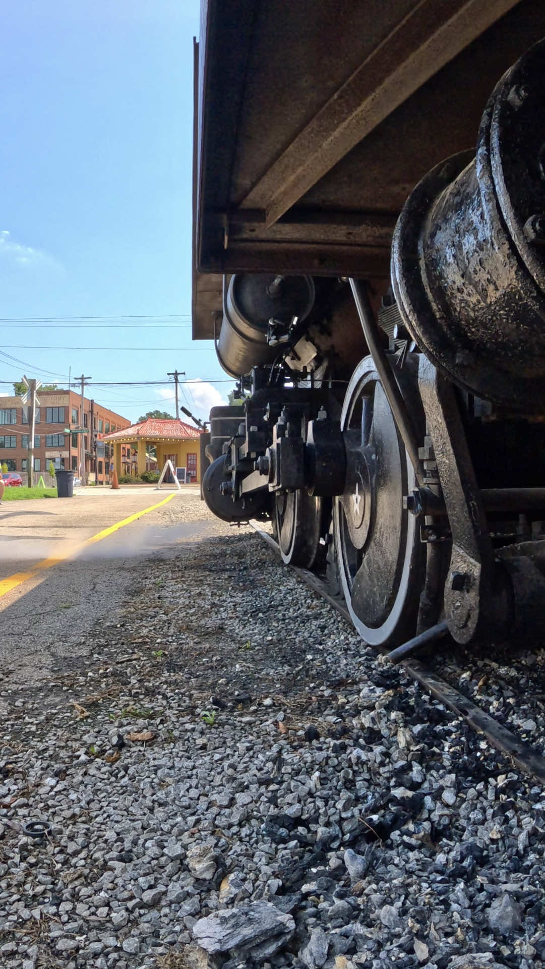 Jeddo Coal #85 departs out of Lebanon as part of Lebanon Mason & Monroe Railroad’s Summer Steam Train excursion 🚂 #steamtrain #railfan #turnandburn #turnandburnaviation  Special thanks to Barney Gramling for the amazing opportunity to film his locomotive!