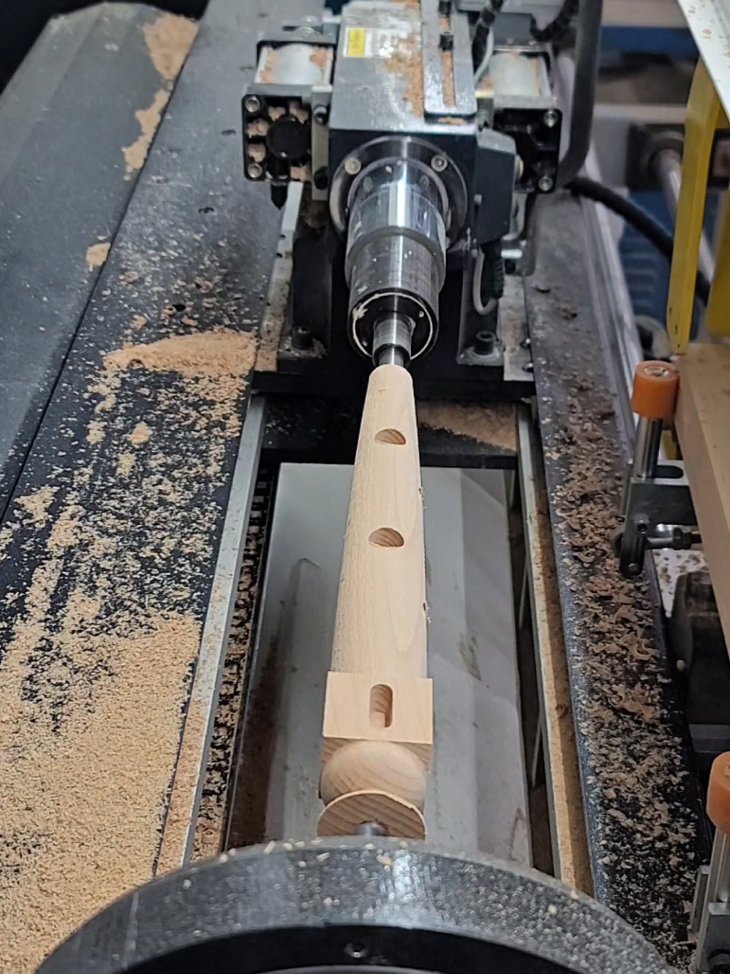 Mỗi ngày 1 chi tiết mới  #cnc #woodworking #millturn #4axis 