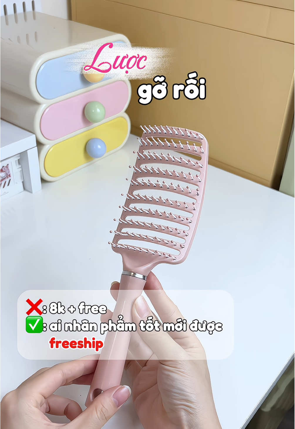 Không tin được tậu em lược gỡ rối này có 8ka thui á, mà ai hên mới được freeship nhen , nhưng tui k hên 🥹🥹 , tui tậu em này cả ship 18kaaaa 🫢 #luocgoroi #luocgoroitaophongtoc 