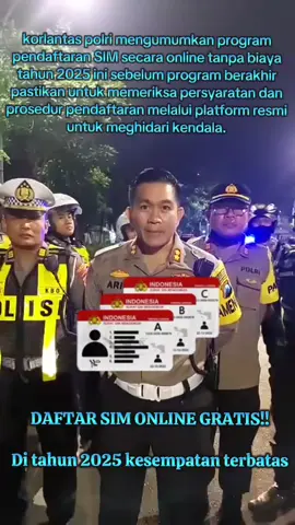 Pembuatan dan Perpanjangan SIM GRATIS 2025 secara Online (untuk menghindari adanya pungli) Tanpa antrian panjang di kantor, Cukup di HP saja, Mudah dan Cepat.#pembuatansim #masukberandafyp #simgratistr #bismillahfyp #kendaraan 