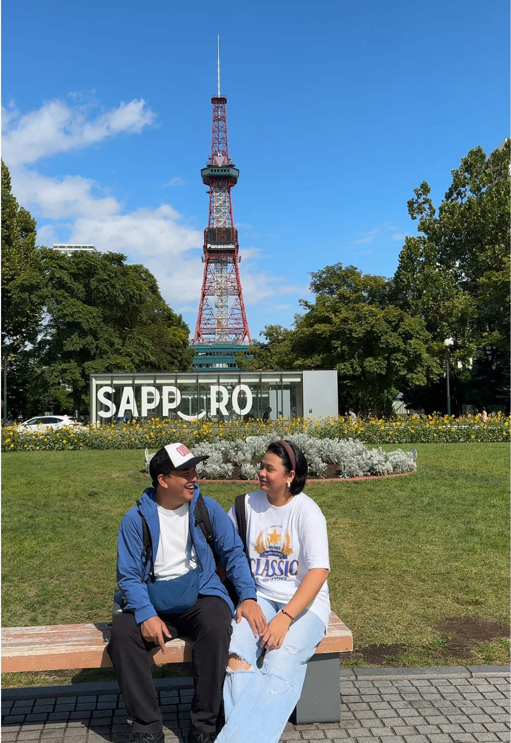 From snowflakes to sunshine ❄️☀️ Winter in Hokkaido was magical, but summer hits different! Sobrang saya ng puso namin na makabalik ulit dito ❤️🥰 #hokkaido #Summer #sapporo #japan #japantravel 