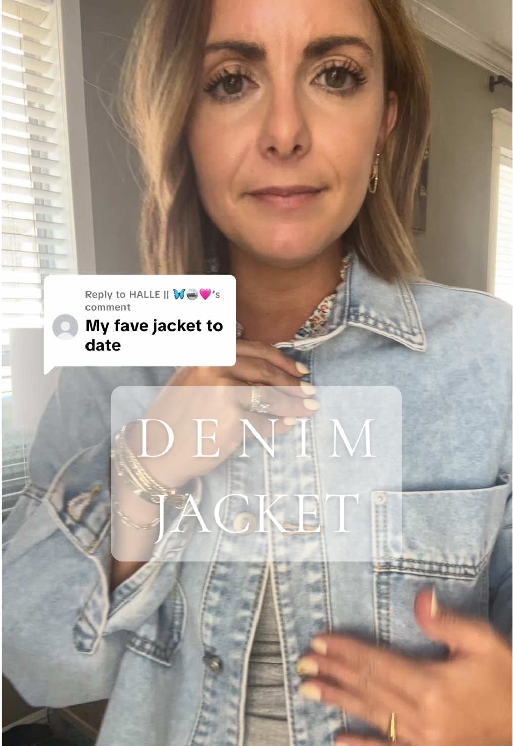 Replying to @HALLE || 🦋🪩🩷  Same girl, same. 👏🏻 #denimjacket #jeanjacket #jackets 