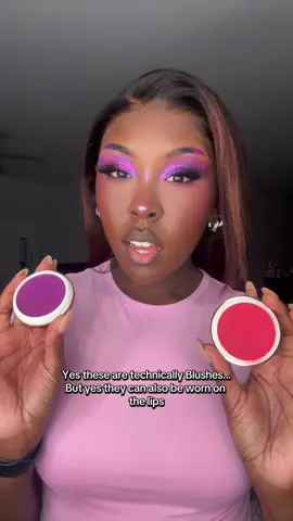 Let’s complete this pink and purple look with the @DanessaMyricksBeauty Blurring Balm Flushed in “Grape Soda” and “Primadonna” •• #blurringbalmblush #creatorsearchinsights #tiktokshopcreatorpicks #TikTokShopLaborDaySale #Rushtok2025 