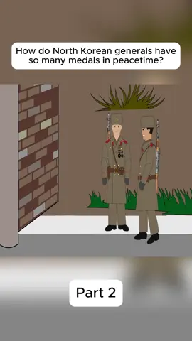 How do North Korean generals have so many medals in peacetime #northkorea #foryou #cartoon #viral 