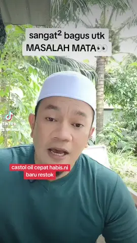 jom jaga mata..jaga kulit jaga rambut sahabat² ku #castoloil #jagamata #jagakesehatan 