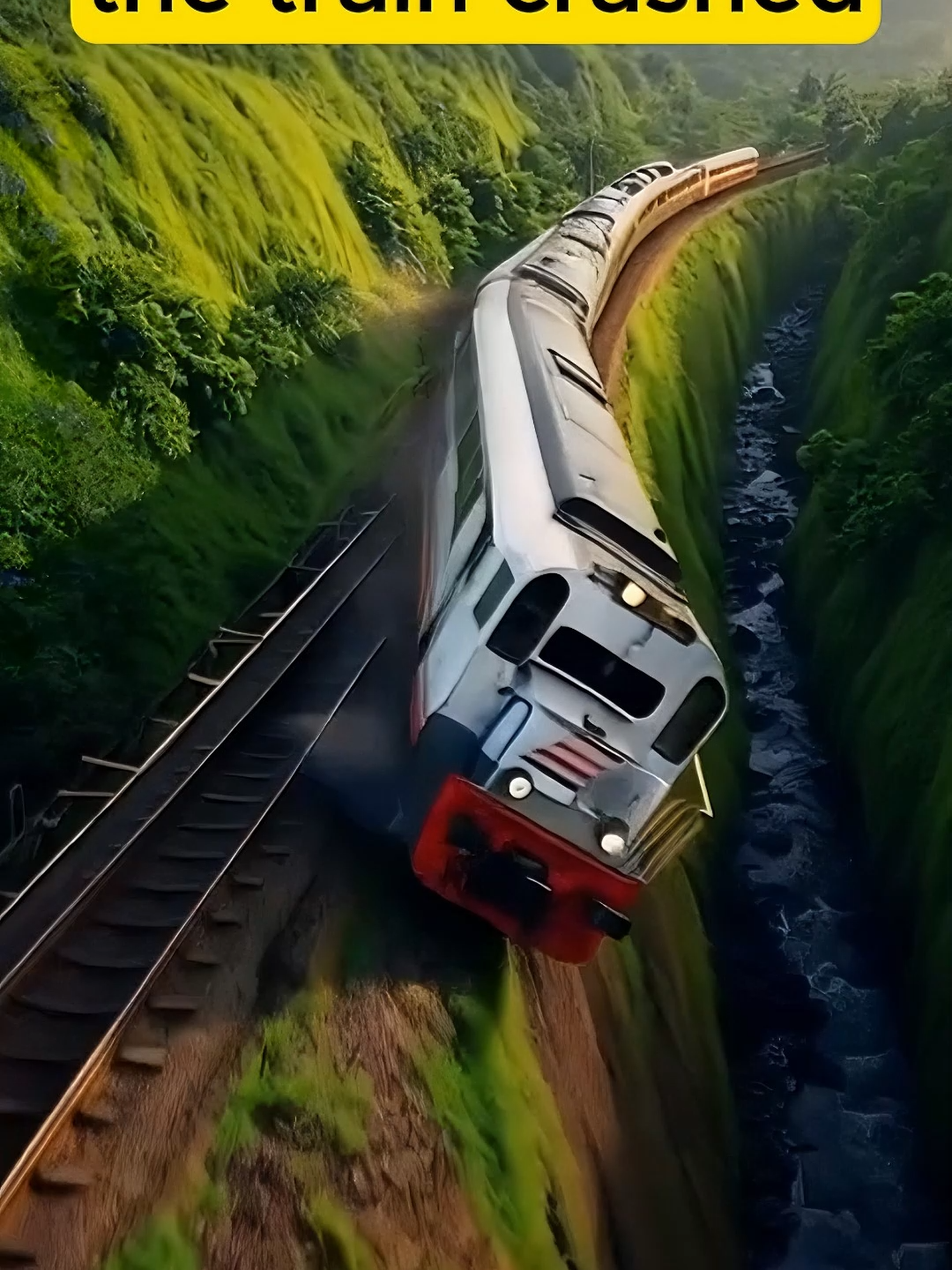 TRAIN CRASHED#foryoupage #viralvideo #train