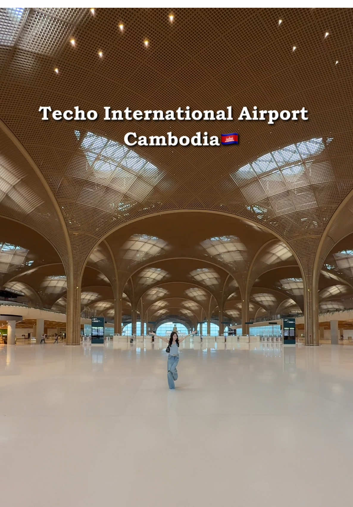 អាកាសយាន្តដ្ឋានអន្តរជាតិតេជោ កម្ពុជាធំស្អាតអស្ចារ្យ 🇰🇭✈️  #techointernationalairport 