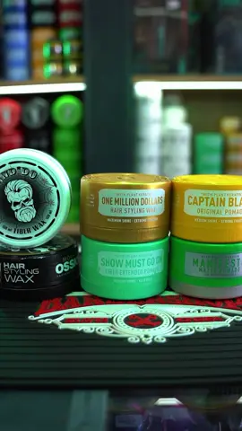 Cada estilo tiene su cera 💈💪 ¿Buscas brillo, duración o textura? Encuentra la tuya en Carlos William Barber Store🔥 #vira #Inmortal #barberos #BarberLife #barber 