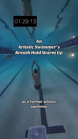 Try out these exercises to develop your breath hold and control! #artisticswimming #swimming #training 